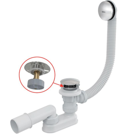 Сифон для ванны AlcaPlast A504CKM-80 Click Clack 80