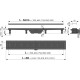 Душевой трап Alcaplast APZ10BLACK-650M