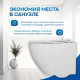 Комплект инсталляции Weltwasser Marberg 410 с кнопкой 410 SE и подвесным унитазом Amore di Mare Delio P203