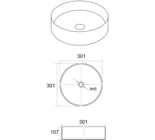 Умывальник Amore di Mare Bella 30402-RD Умывальник Amore di Mare Bella 30402-RD