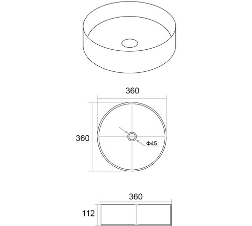 Умывальник Amore di Mare Murano 36501-RD  Умывальник Amore di Mare Murano 36501-RD