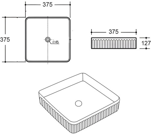 Умывальник Amore di Mare Ustica 37601-SE Умывальник Amore di Mare Ustica 37601-SE