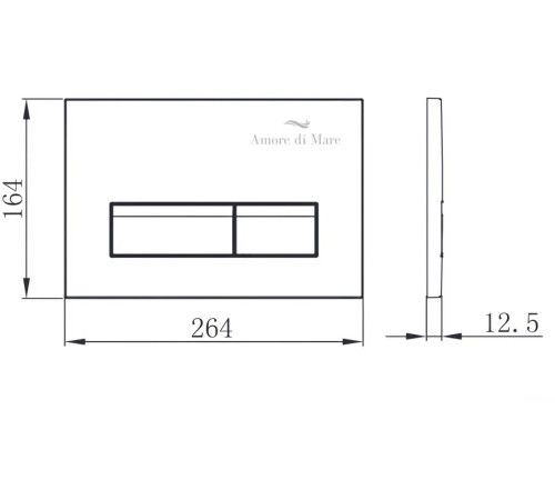 Кнопка для инсталляции Amore di Mare 404W