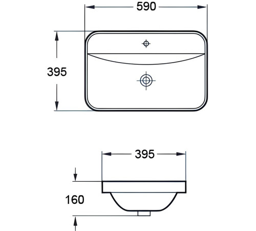 Умывальник Amore di Mare Vivaro 59309-RR  Умывальник Amore di Mare Vivaro 59309-RR