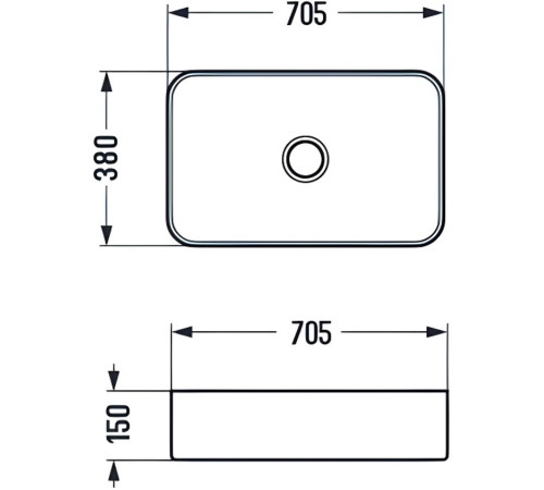 Умывальник Amore di Mare Vivaro 70304-RR  Умывальник Amore di Mare Vivaro 70304-RR