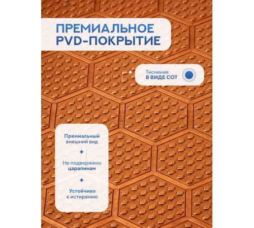 Кухонная мойка Amore di Mare Favo Pelle Bronze FP5048-BR2 с сифоном, корзиной и дозатором   500х480х220  бронза
