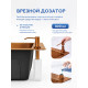 Кухонная мойка Amore di Mare Favo Pelle Bronze FP5048-BR2 с сифоном, корзиной и дозатором   500х480х220  бронза
