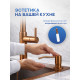Кухонная мойка Amore di Mare Favo Pelle Bronze FP5048-BR2 с сифоном, корзиной и дозатором   500х480х220  бронза