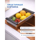 Кухонная мойка Amore di Mare Favo Pelle Bronze FP5048-BR2 с сифоном, корзиной и дозатором   500х480х220  бронза