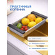 Кухонная мойка Amore di Mare Favo Pelle Gold FP5048-G2 с сифоном, корзиной и дозатором   500х480х220  золото