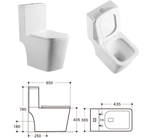 Напольный унитаз Amore di Mare Tronto N900 Напольный унитаз Amore di Mare Tronto N900