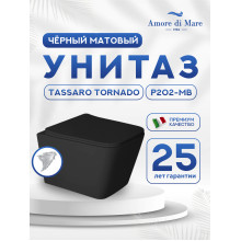 Подвесной унитаз Amore di Mare Tassaro Tornado P202MB-T