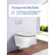 Комплект инсталляции Weltwasser Marberg 507 с кнопкой 507 RD  и подвесным унитазом Amore di Mare Delio P203 Black Line