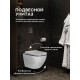 Комплект инсталляции Weltwasser Marberg 507 с кнопкой 507 RD  и подвесным унитазом Amore di Mare Delio P203 Black Line
