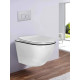 Комплект инсталляции Weltwasser Marberg 507 с кнопкой 507 RD  и подвесным унитазом Amore di Mare Delio P203 Black Line