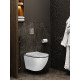 Комплект инсталляции Weltwasser Marberg 507 с кнопкой 507 RD  и подвесным унитазом Amore di Mare Delio P203 Black Line