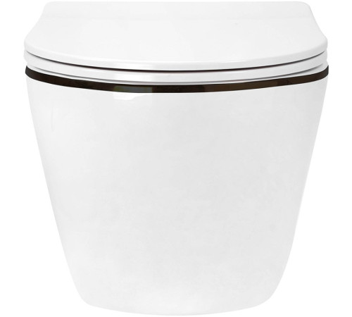 Подвесной унитаз Amore di Mare Delio P203B Black Line  Подвесной унитаз Amore di Mare Delio P203B Black Line