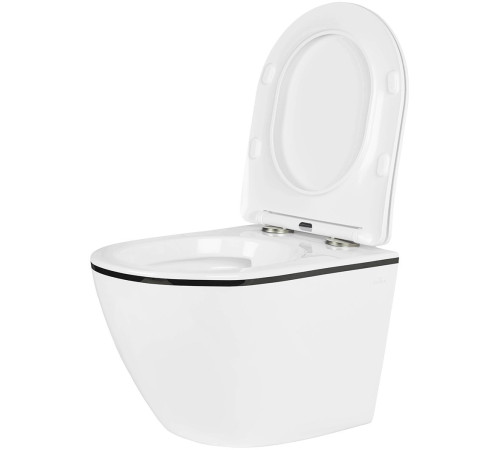 Подвесной унитаз Amore di Mare Delio P203B Black Line  Подвесной унитаз Amore di Mare Delio P203B Black Line