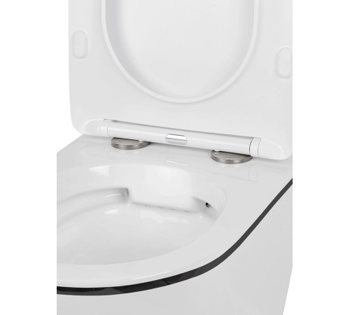 Подвесной унитаз Amore di Mare Delio P203B Black Line  Подвесной унитаз Amore di Mare Delio P203B Black Line