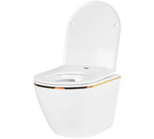 Подвесной унитаз Amore di Mare Delio P203G Gold Line Подвесной унитаз Amore di Mare Delio P203G Gold Line