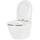 Комплект инсталляции Weltwasser Marberg 507 с кнопкой 507 RD  и подвесным унитазом Amore di Mare Delio P203 Gold Line