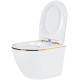 Комплект инсталляции Weltwasser Marberg 507 с кнопкой 507 RD  и подвесным унитазом Amore di Mare Delio P203 Gold Line