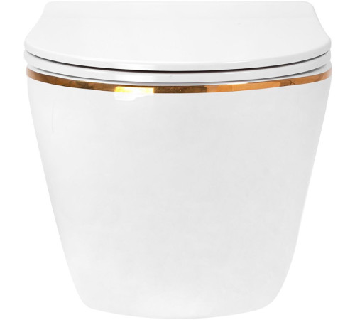 Подвесной унитаз Amore di Mare Delio P203G Gold Line Подвесной унитаз Amore di Mare Delio P203G Gold Line