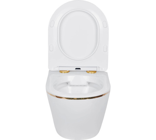 Подвесной унитаз Amore di Mare Delio P203G Gold Line Подвесной унитаз Amore di Mare Delio P203G Gold Line