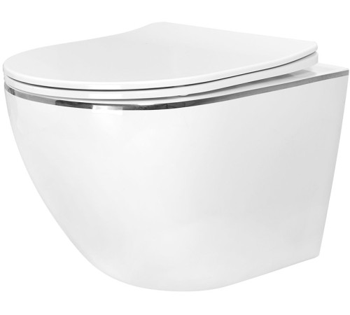 Подвесной унитаз Amore di Mare Delio P203S Silver Line  Подвесной унитаз Amore di Mare Delio P203S Silver Line