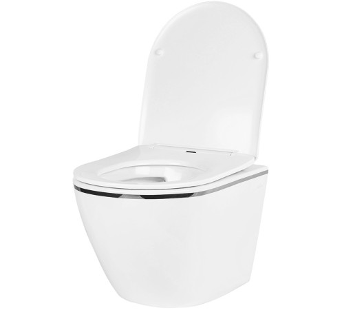 Подвесной унитаз Amore di Mare Delio P203S Silver Line  Подвесной унитаз Amore di Mare Delio P203S Silver Line