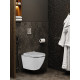 Комплект инсталляции Weltwasser Marberg 507 с кнопкой 507 RD  и подвесным унитазом Amore di Mare Delio P203 Silver Line