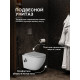 Комплект инсталляции Weltwasser Marberg 507 с кнопкой 507 RD GL-WT и подвесным унитазом Amore di Mare Delio Bidet P203-X 