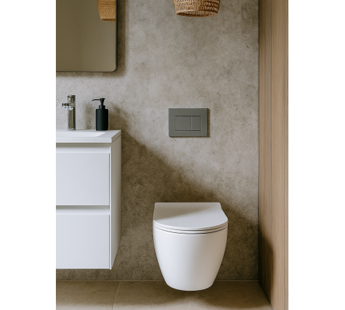 Комплект: инсталляция для унитаза TECEbase kit 9400402 с кнопкой и подвесным унитазом Amore di Mare Delio Tornado P203MW-T