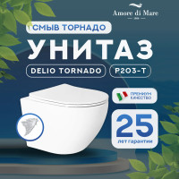 Подвесной унитаз Amore di Mare Delio Tornado P203-T