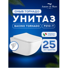Подвесной унитаз Amore di Mare Bacino Tornado P210-T
