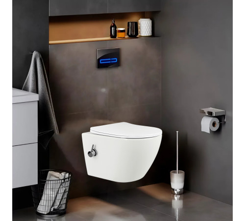 Комплект: инсталляция Grohe Rapid SL 38772001 с кнопкой хром и подвесным унитазом Amore di Mare Lenza Tornado Bidet P252-XT