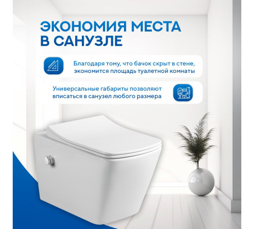 Подвесной унитаз Amore di Mare Garda Bidet P310-X с функцией биде Подвесной унитаз Amore di Mare Garda Bidet P310-X с функцией биде