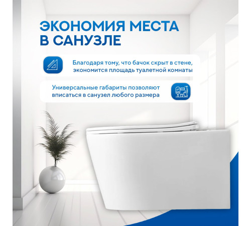 Подвесной унитаз Amore di Mare Temo P322 Подвесной унитаз Amore di Mare Temo P322