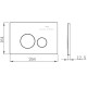 Комплект 6 в 1: инсталляция Amore di Mare QuickFit 50114 с подвесным унитазом Temo Bidet P322-X и клавишей смыва 303W (QF303W322X)