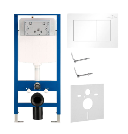 Инсталляция QF814W для унитаза Amore di Mare QuickFit 50114 с кнопкой 814W
