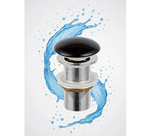 Донный клапан без перелива Amore di Mare T301MB (матовый черный)