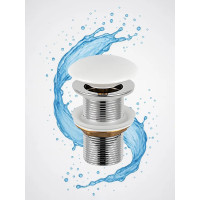 Донный клапан без перелива Amore di Mare T301MW (матовый белый)