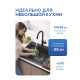 Кухонная мойка Amore di Mare Favo Pelle Black FP5048-B1 с сифоном и дозатором   500х480х220  черный