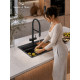 Кухонная мойка Amore di Mare Unico Black UN6048-B    7 в 1   600х480х220  черный