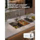 Кухонная мойка Amore di Mare Unico  UN6048-S    7 в 1   600х480х220  сатин