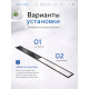  Душевой трап Amore di Mare Verso Black SD-40B 	400мм*70мм  черный