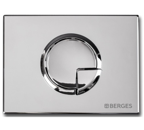 Инсталляция Berges Novum c кнопкой R3 хром глянец