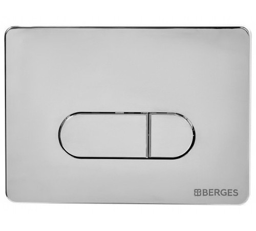 Комплект инсталляции Berges Novum 525 c кнопкой D3 хром и унитазом Ego XL Rimless Soft Close (043201)