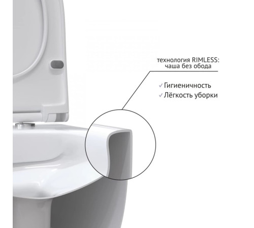 Комплект инсталляции Berges Novum 525 c кнопкой L3 хром и унитазом Ventas Rimless Soft Close (043237)