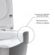 Комплект инсталляции Berges Novum 525 c кнопкой L3 хром и унитазом Ventas Rimless Soft Close (043237)